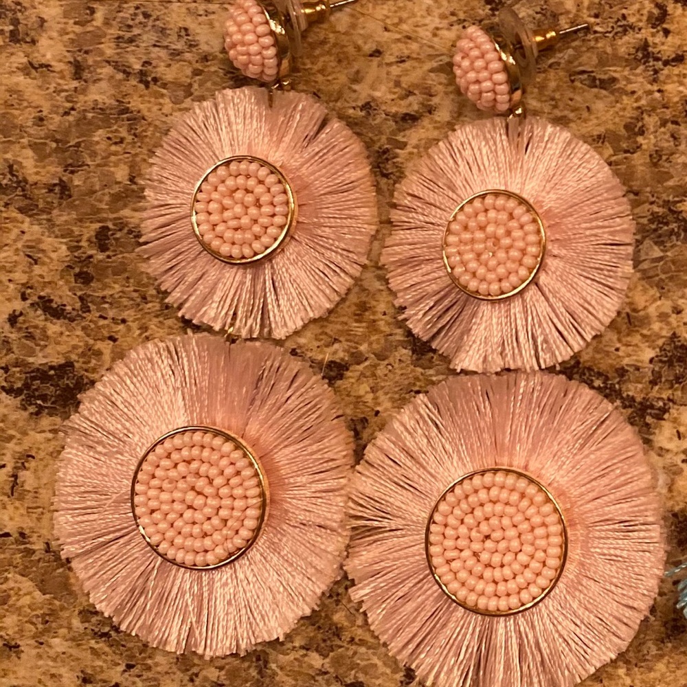 Pink earrings